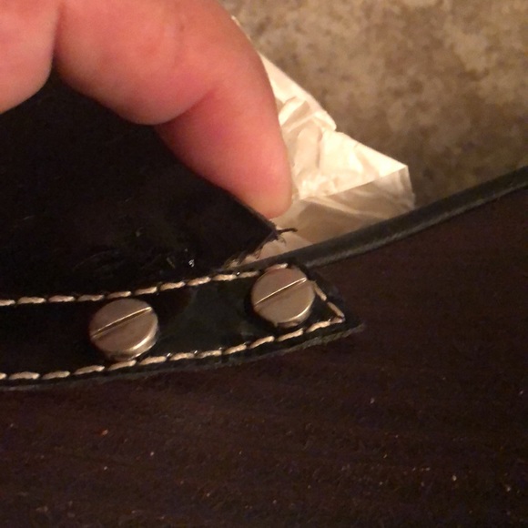 Tory Burch Shoes. Size 8. Black Patent Patti Wedge. Will include box. - Picture 12 of 15